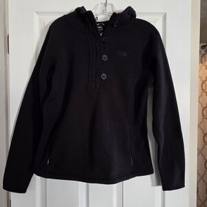 Womens Black North Face Pull Over Large